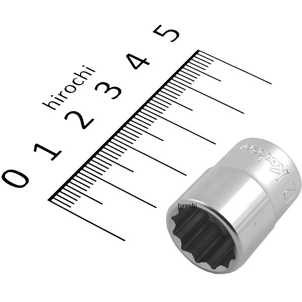 1/4インチsq 12角スタンダードソケット 12mm