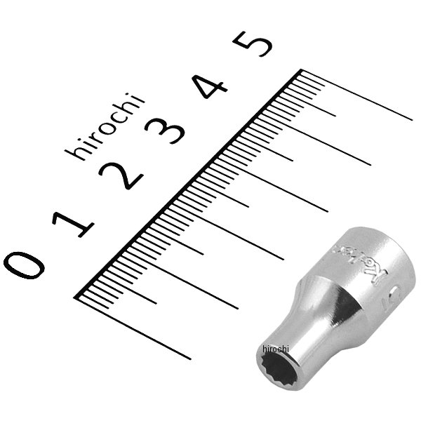 1/4インチsq 12角スタンダードソケット 4.5mm