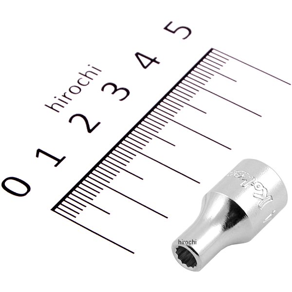 1/4インチsq 12角スタンダードソケット 4mm