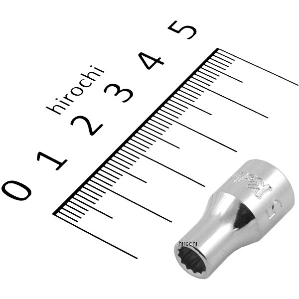 1/4インチsq 12角スタンダードソケット 5mm