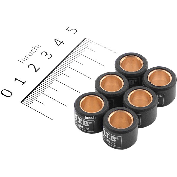 ウエイトローラー ヤマハ系汎用 15φ×12 5.0g 1セット6個入り