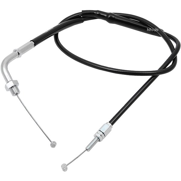 アジャスタブルスロットルワイヤー タイプ1 汎用 900mm メッキ/黒