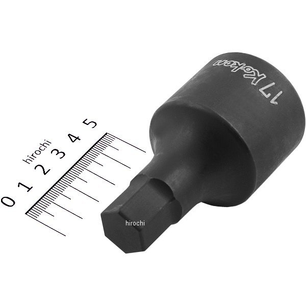 1インチsq ヘックスビットソケットソケット 全長75mm 17mm