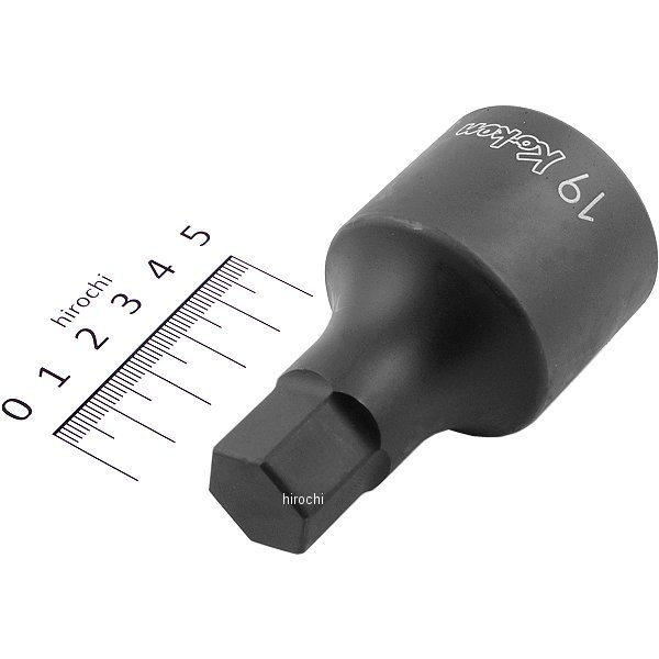 1インチsq ヘックスビットソケットソケット 全長75mm 19mm