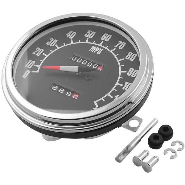 スピードメーター(マイル表示) 5インチ 1:1 ダッシュマウント 68年-84年 フェイス