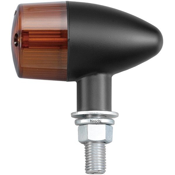 クラシカル砲弾タイプ ウインカーセット 87年-07年 TW225、TW200 黒/オレンジ