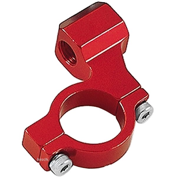 ユニバーサルミラーホルダー φ22.2ハンドルバー用 M10 ピッチ1.25サイズ 赤