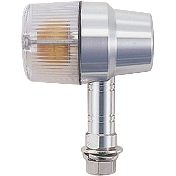 ミドルマシンドウインカー スーパーバイクタイプ ロングステーS球バルブ無し シルバー/クリア