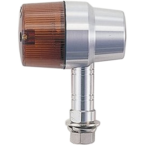 ミドルマシンドウインカー スーパーバイクタイプ ロングステーW球バルブ無し シルバー/オレンジ