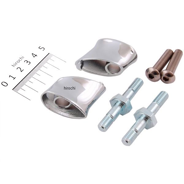 リアショートウインンカーステー 04年以降 XL クローム (左右ペア)