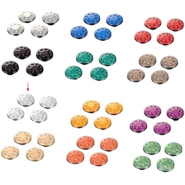 キャップボルトカバー M10用 4個入り シルバー