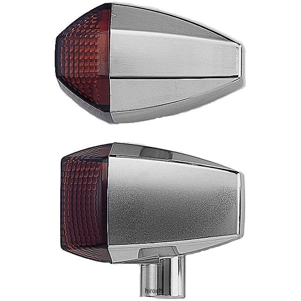 LED ZRウインカーセット スタンダードタイプ 94年-02年 ZRX1100、ZRX400 クローム/オレンジ