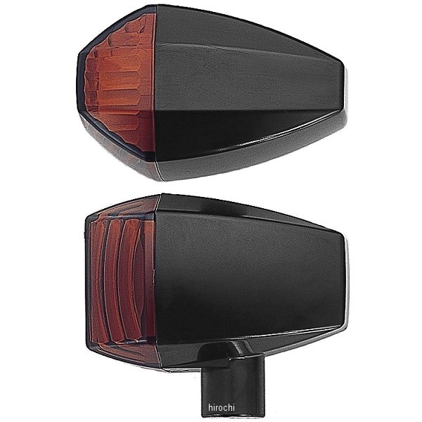 LED ZRウインカー クリスタルタイプ 04年-08年 ZRX1200R、ZRX400 黒/オレンジ