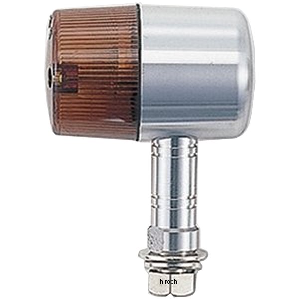 ミドルマシンドウインカー 71タイプ ロングステーW球バルブ無し シルバー/オレンジ