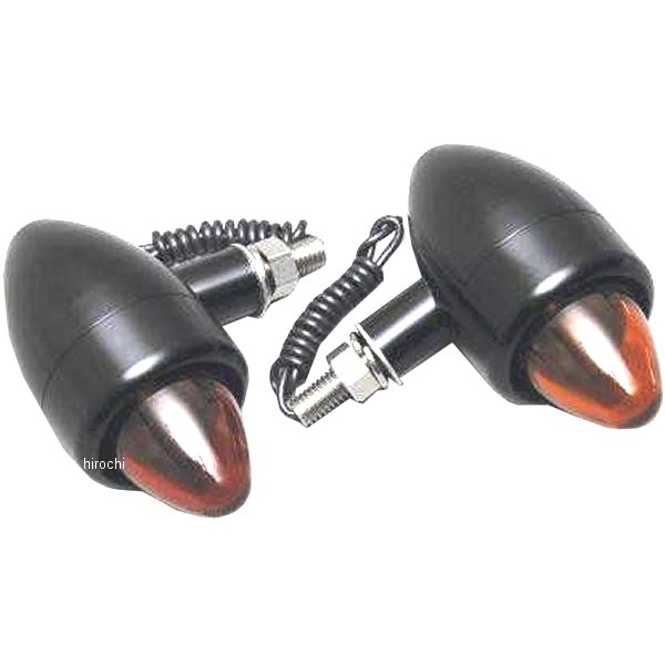 ネオチョッパーウインカー M8 アルミ 黒/オレンジ