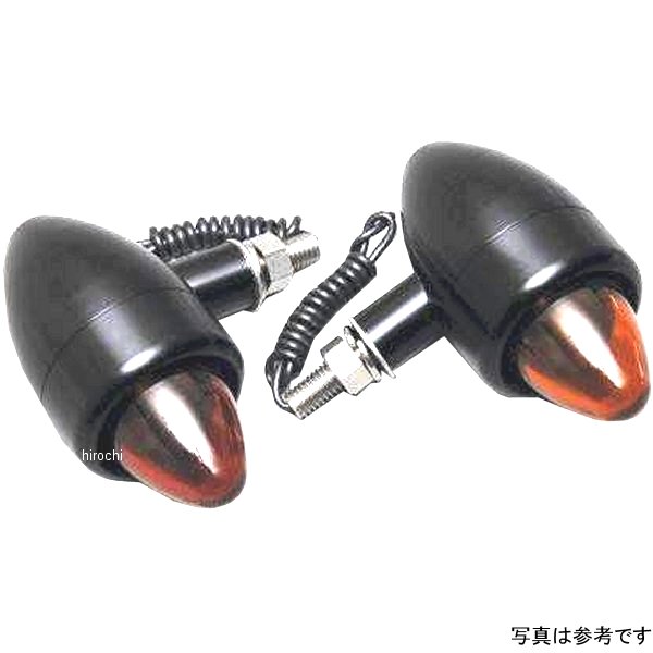 ネオチョッパーウインカー M8 アルミ 黒/クリア