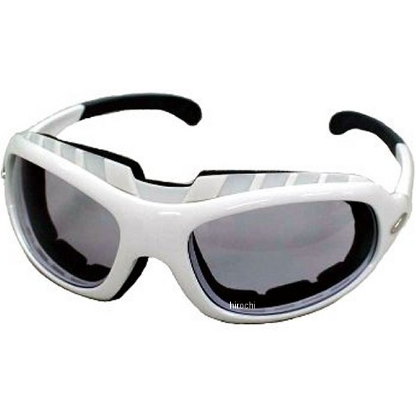 ライディンググラス 2084 フェイスパッド付き ホワイトフレーム/ホワイトフェイス