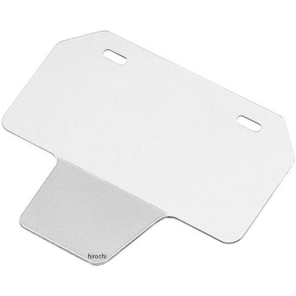 山型ナンバープレートホルダー 三角ステッカー付き 50cc-125cc用 シルバー