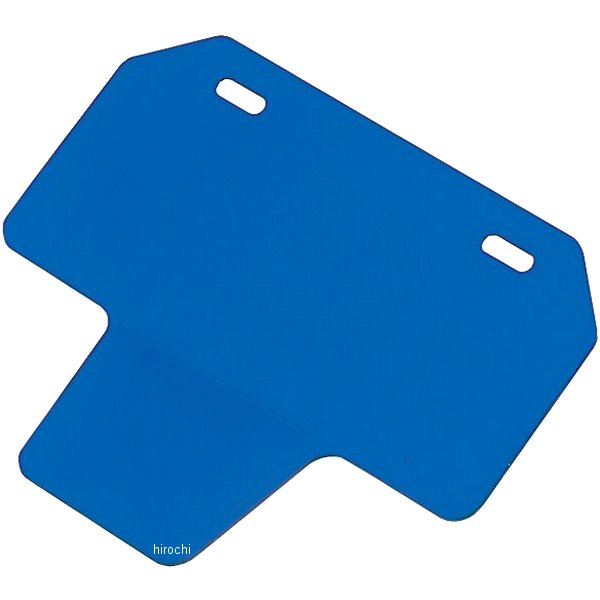 山型ナンバープレートホルダー リフレクター付き 50cc-125cc用 青