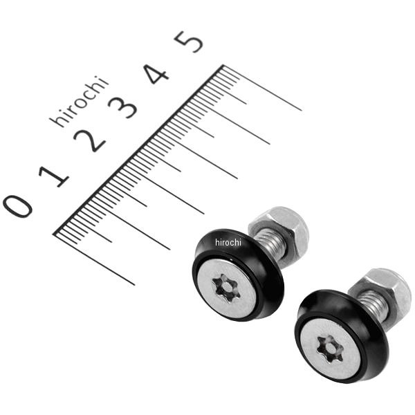 ナンバープレート固定用ボルト/ナットセット ステンレス 黒