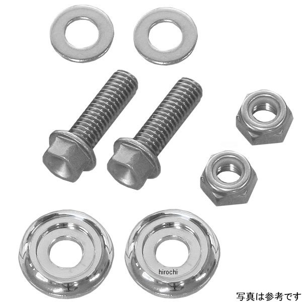 軽量ヘッド スモールフランジ六角ボルト/ナットセット 汎用 ステンレス M6x20 24Kメッキ