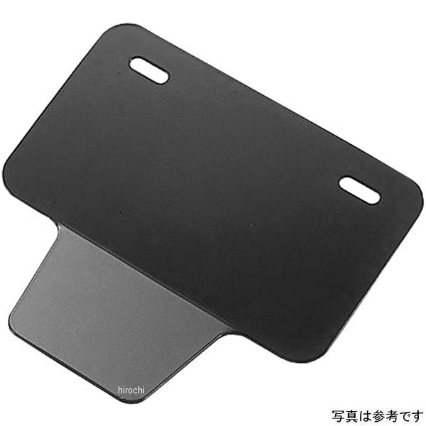 角小型ナンバープレートホルダー リフレクター付き 50-125cc用 黒