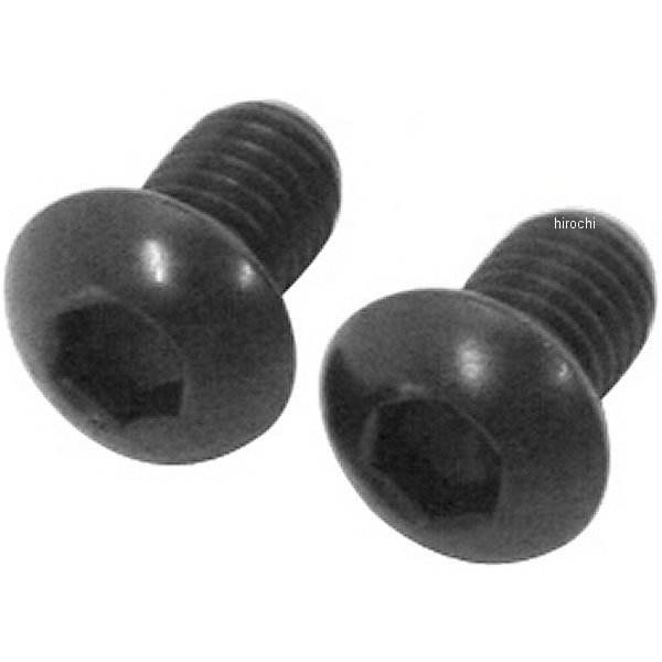 SUS304 六角穴付ボタンキャップボルト 汎用 M6x10 P1.00 黒 ステンレス 2本入り