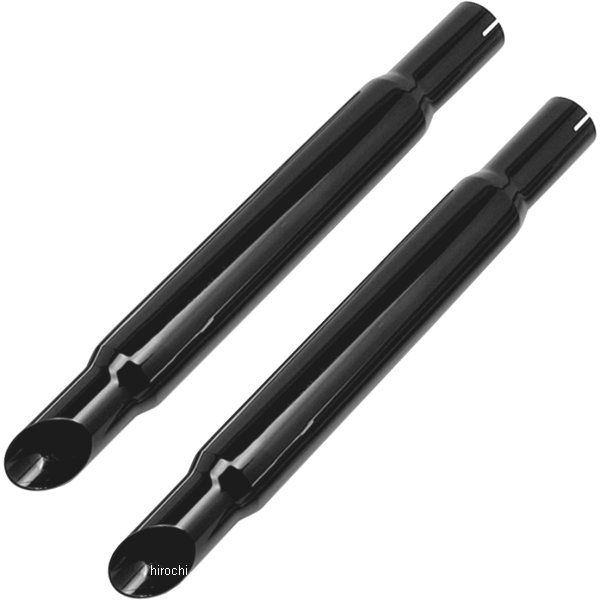 スリップオンマフラー ブラスワイルド ナロースラッシュ 07年以降 FLSTN、FLSTSB、FLS、FLSS 黒