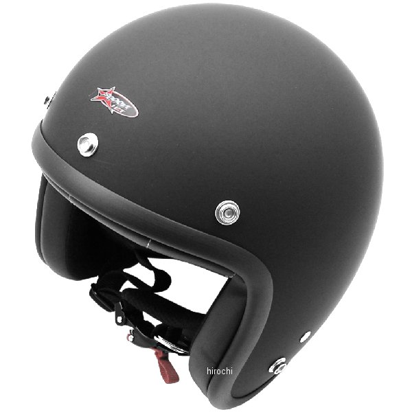 ジェットヘルメット ソリッド マットブラック フリーサイズ