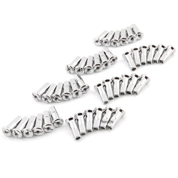 補修ニップル DRAGホイール用 クローム 40個入り 標準長 0.866インチ