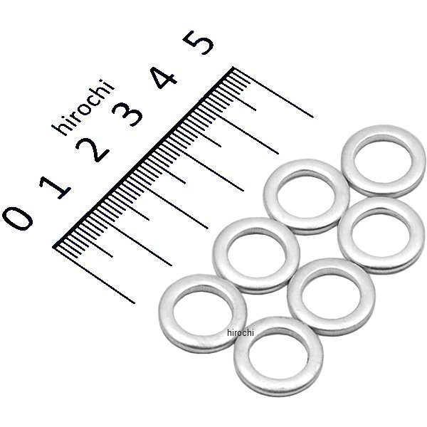 クラッシュワッシャー 内径10mm アルミ 7枚入り