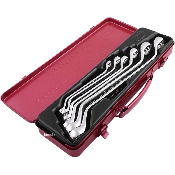 45°ロングめがねレンチセット(6本組)