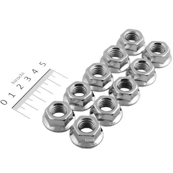 ガードナーウェスコット ナット フランジ 1/2-13 クローム 並目 (10個入り)