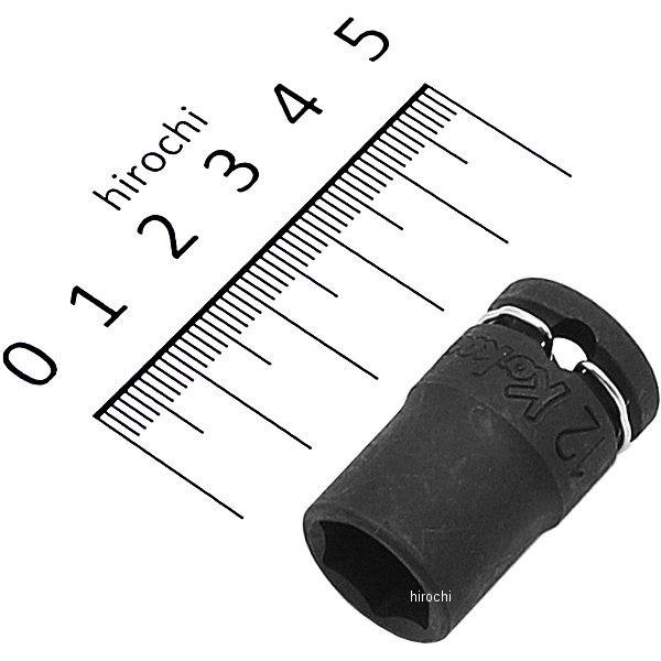3/8インチsq 薄肉インパクトソケット 12mm