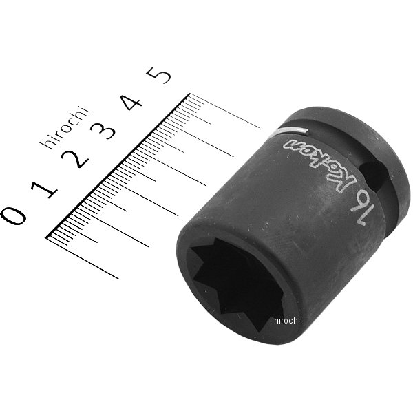 1/2インチsq インパクト2重4角ソケット 16mm