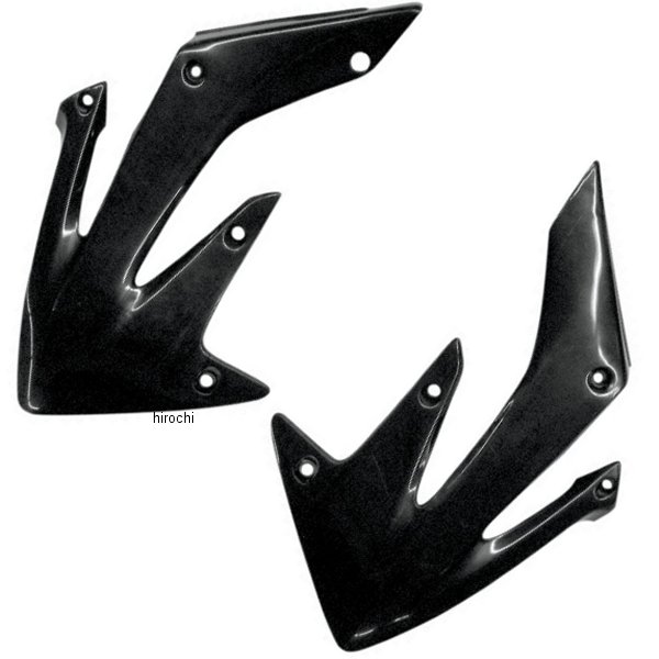 ラジエーターカバー 04年以降 CRF250R、CRF250X 黒
