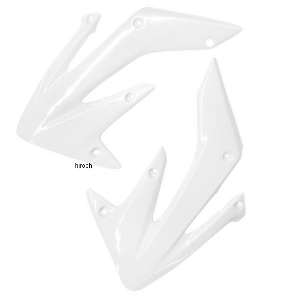 ラジエーターカバー 04年以降 CRF250R、CRF250X 白