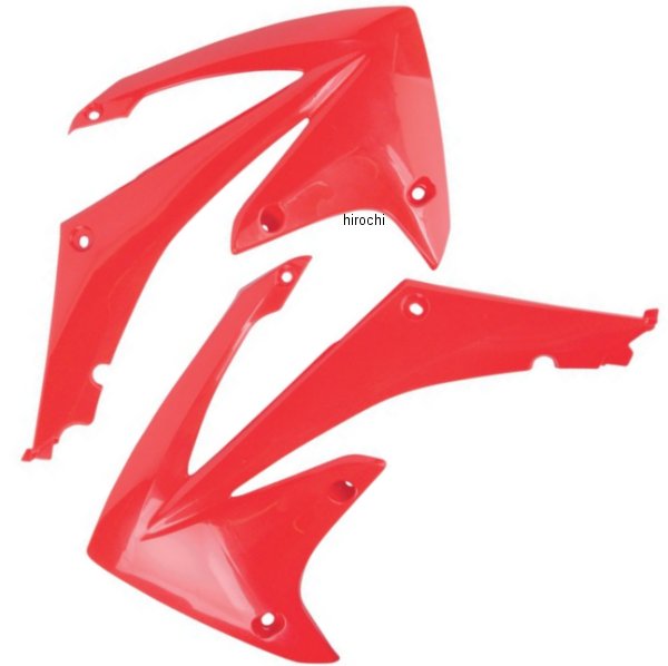 ラジエーターカバー 09年-10年 CRF250R、CR450R CRレッド