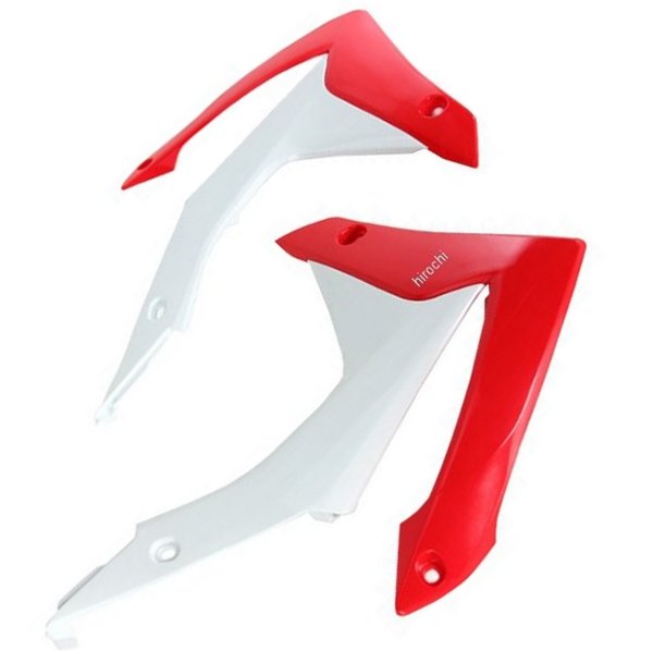 ラジエーターカバー 13年以降 CRF250R、CR450R 赤/白