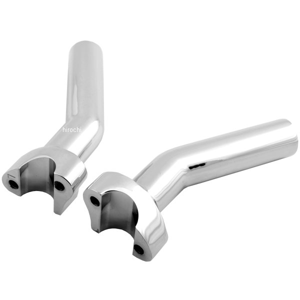 1インチハンドルバー 5.5インチ(140mm)高 ライザー プルバック クローム