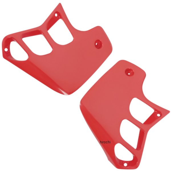 ラジエーターカバー 88年-90年 CR125R、CR250R 赤