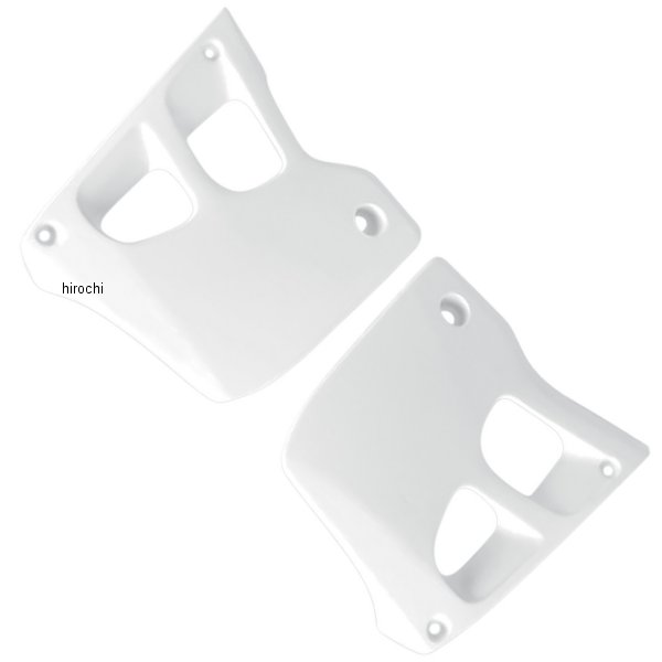 ラジエーターカバー 90年-92年 CR125R、CR250R 白