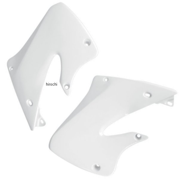 ラジエーターカバー 97年-99年 CR125R、CR250R 白