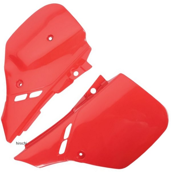 サイドパネル 88年-90年 CR125R、CR250R、CR500R 赤