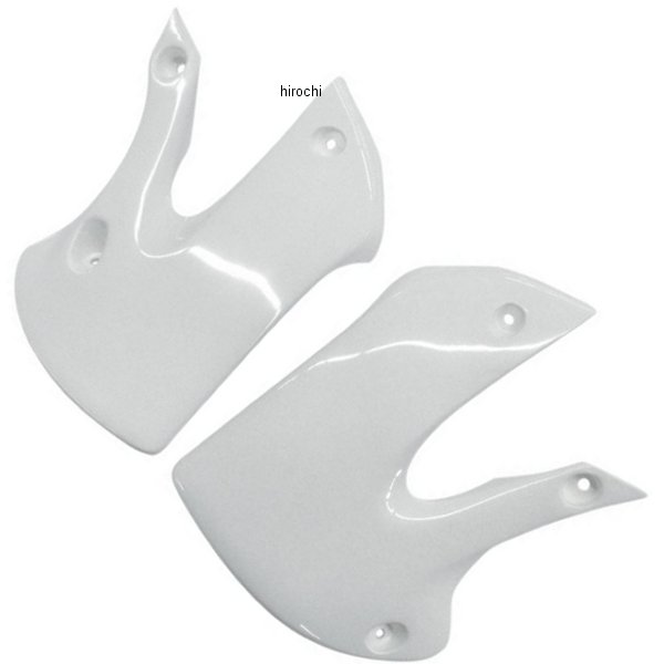 ラジエーターカバー 01年以降 スズキ、カワサキ 白