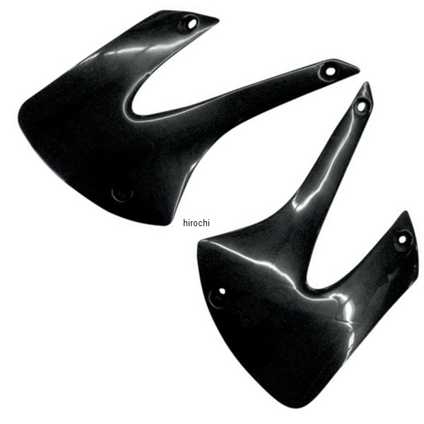 ラジエーターカバー 01年-10年 KX100、KX85 黒