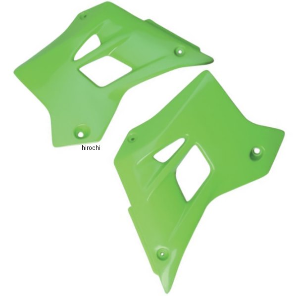 ラジエーターカバー 95年-06年 KDX220R/200 KXグリーン