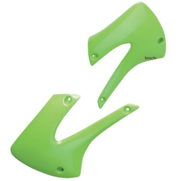 ラジエーターカバー 01年-10年 KX100、KX85 KXグリーン