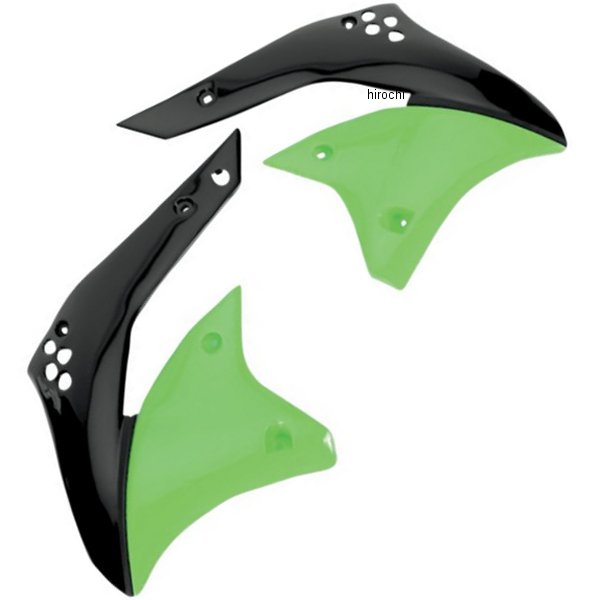 ラジエーターカバー 06年-07年 KX250F KXグリーン