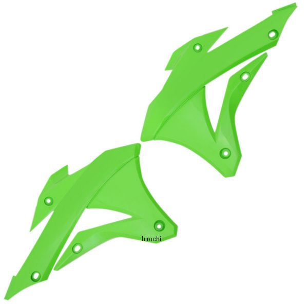ラジエーターカバー 14年以降 KX100、KX85 KXグリーン